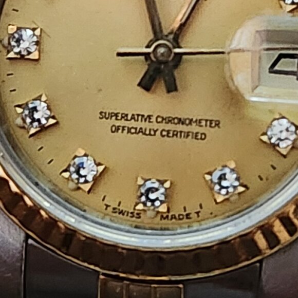 Ladies Gold & Diamond Rolex Oyster Perpetual DateJust - Picture 4 of 14